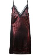 House Of Holland Lace Detail Slip Dress - Black