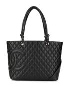 Chanel Pre-owned Cambon Line Tote Bag - Black