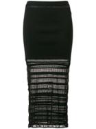 Ports 1961 Sheer Panel Skirt - Black