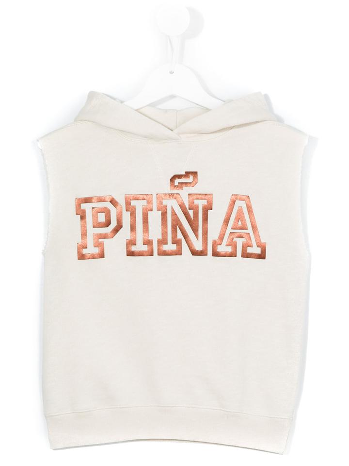 Bellerose Kids Pina Sleeveless Hoodie, Girl's, Size: 8 Yrs, Nude/neutrals