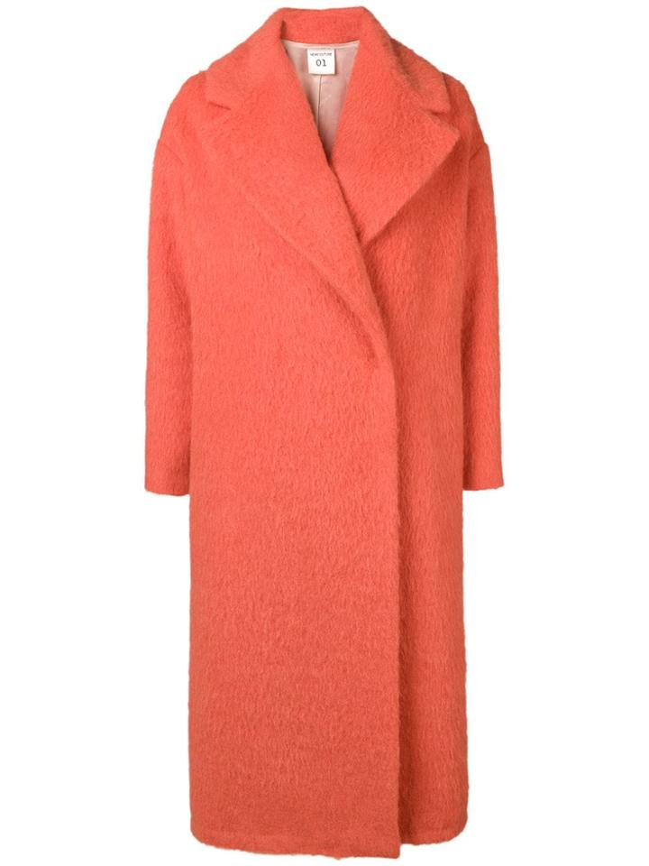 Semicouture Willey Oversized Coat - Yellow & Orange