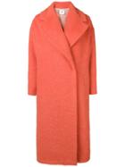 Semicouture Willey Oversized Coat - Yellow & Orange