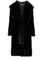 Simonetta Ravizza Maddie Fur Coat - Black