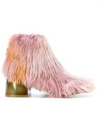 Mm6 Maison Margiela Faux Fur Boots - Multicolour