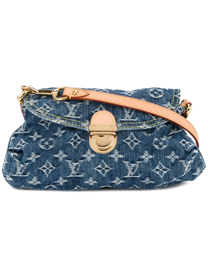 Louis Vuitton Vintage Mini Pretty Denim Tote - Blue
