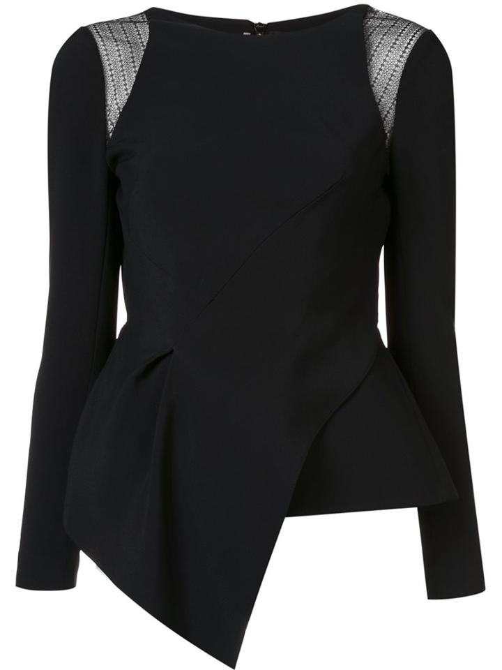 Roland Mouret Asymmetric Peplum Top