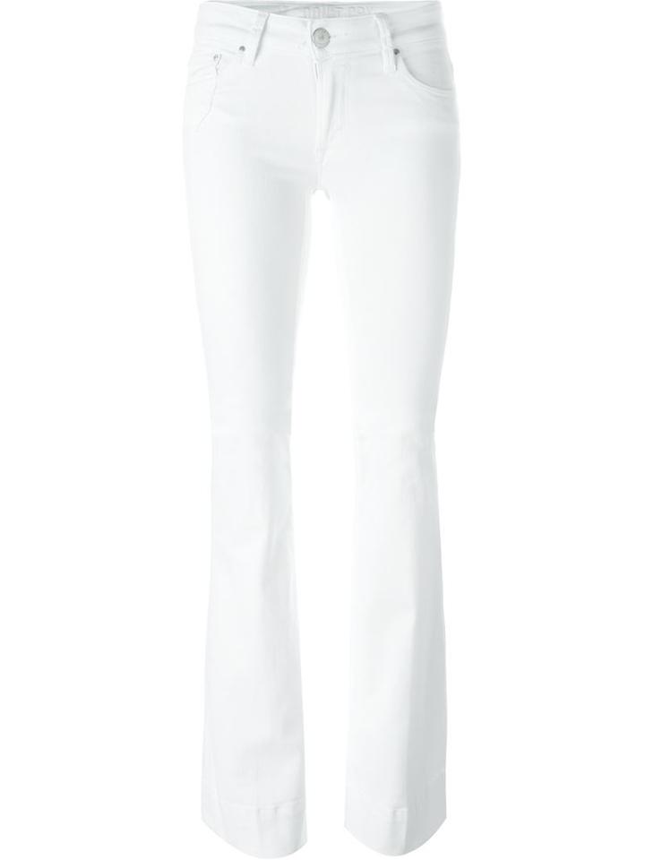 Don T Cry Angela Flared Jeans, Women's, Size: 31, White, Cotton/polyester/spandex/elastane