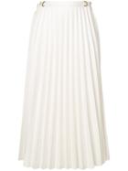 Parlor Fitted Waist Skirt - White