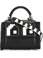 Les Petits Joueurs 'lego' Detail Shoulder Bag, Women's, Black, Leather