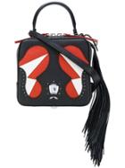The Volon Stitch Detail Cross Body Bag - Black