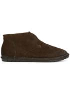 Marsèll Laceless Desert Boots, Men's, Size: 41.5, Brown, Suede/rubber/leather