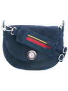 Saddle Shoulder Bag - Women - Suede - One Size, Blue, Suede, Sonia By Sonia Rykiel