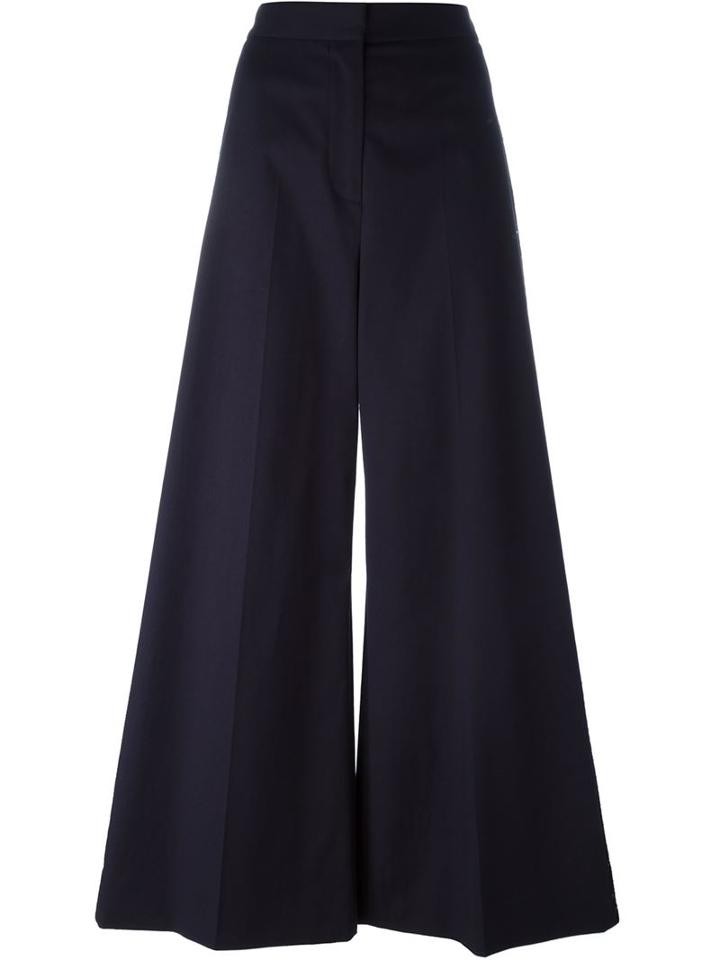 Stella Mccartney Stripe Applique Palazzo Trousers