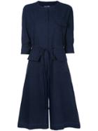 Caramel - Workwear Jumpsuit - Women - Cotton/linen/flax - 8, Women's, Blue, Cotton/linen/flax