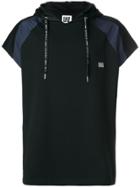 Les Hommes Urban Short-sleeve Hooded Sweatshirt - Black
