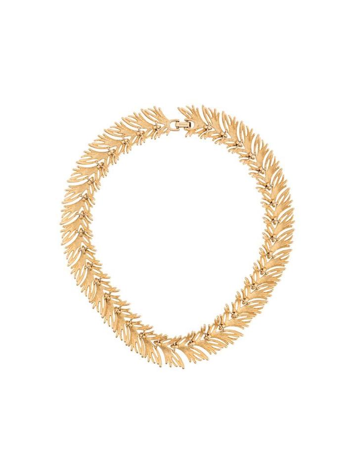 Monet Pre-owned Monet Golden Seagrass Necklace