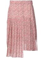 Isabel Marant Asymmetric Pleated Skirt - Pink