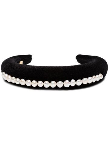 Wald Berlin Pearl-embellished Headband - Black