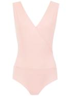 Alcaçuz Fátima Wrap Style Bodysuit - Pink & Purple