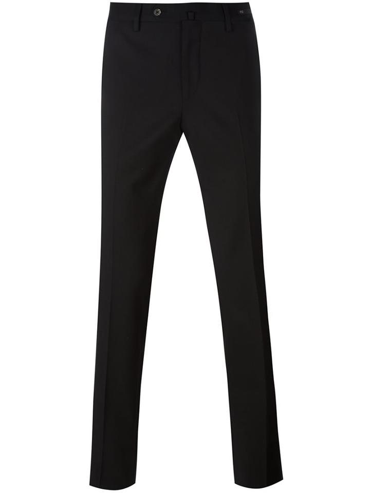 Pt01 Classic Chinos, Men's, Size: 52, Black, Spandex/elastane/virgin Wool