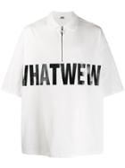 Wwwm Slogan Polo Shirt - White