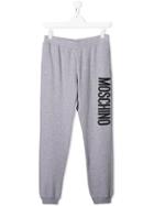 Moschino Kids Logo Printed Sweatpants - Grey