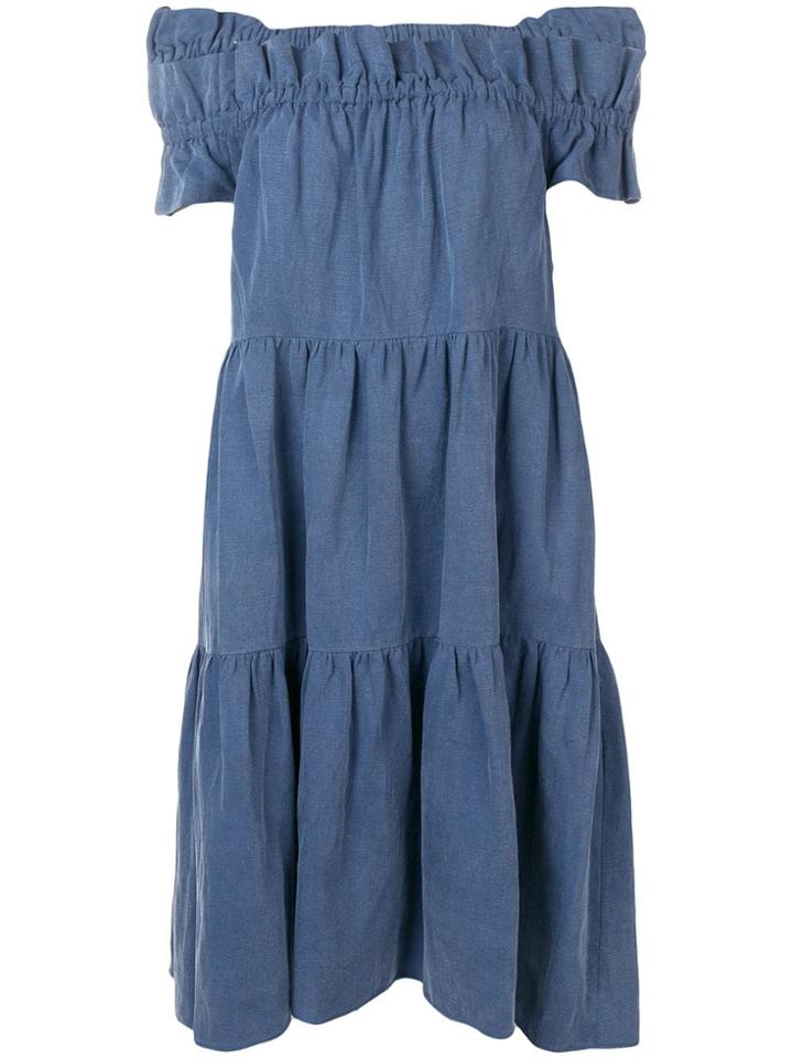 Ulla Johnson Off The Shoulder Dress - Blue