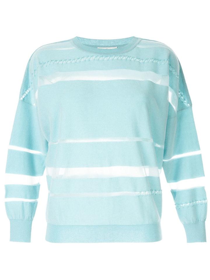 Onefifteen Sheer Panel Jumper - Blue