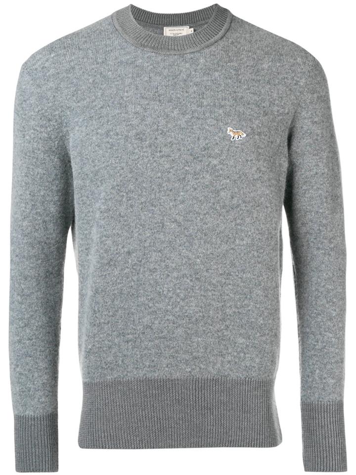 Maison Kitsuné Crew Neck Sweater - Grey
