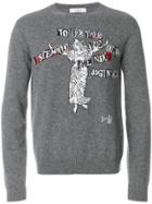 Valentino X Jamie Reid Knitted Jumper - Grey