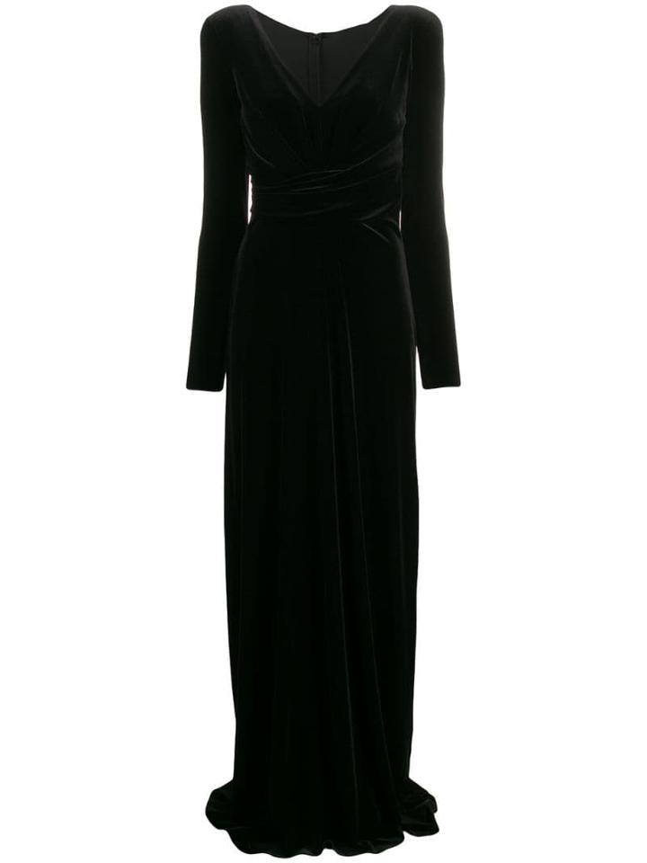 Emporio Armani Velvet Dress - Black