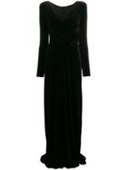 Emporio Armani Velvet Dress - Black