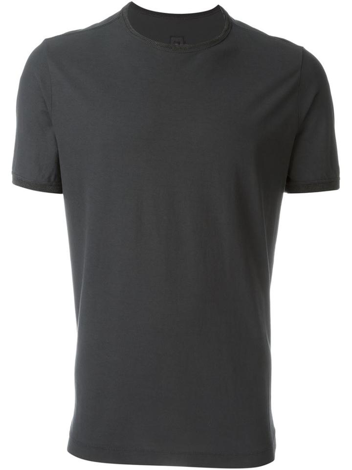 Transit Cuffed Sleeve T-shirt, Men's, Size: S, Grey, Cotton/linen/flax/polyamide