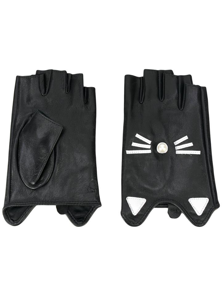 Karl Lagerfeld Choupette Gloves - Black