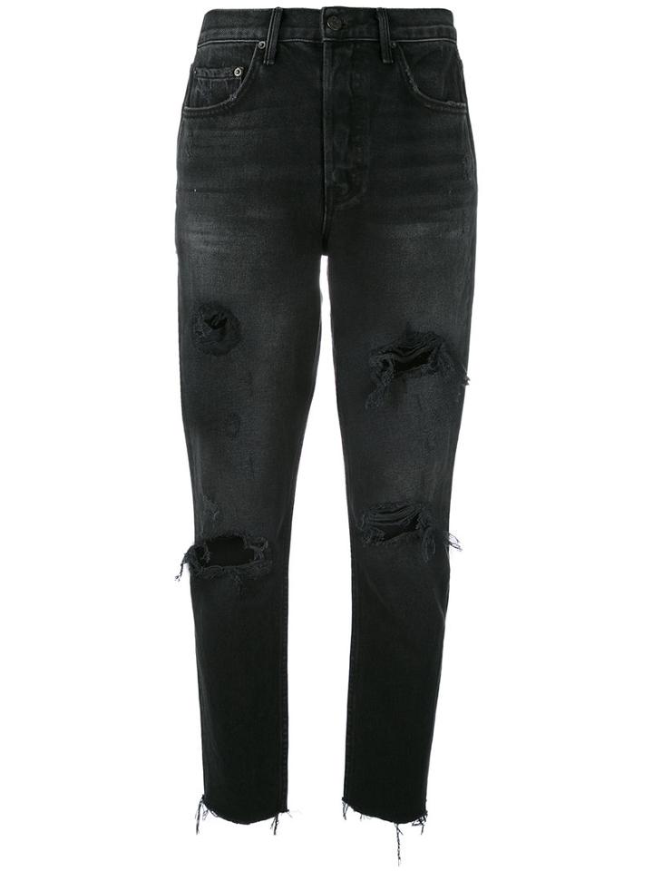 Grlfrnd - Karolina Jeans - Women - Cotton - 24, Black, Cotton