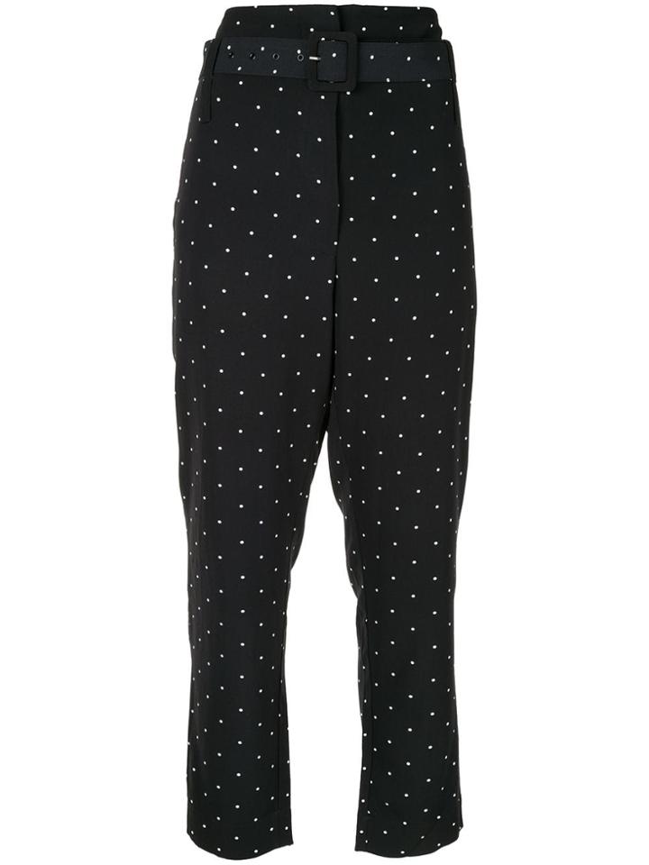 Alice Mccall Oscar Polka Dot Print Trousers - Black