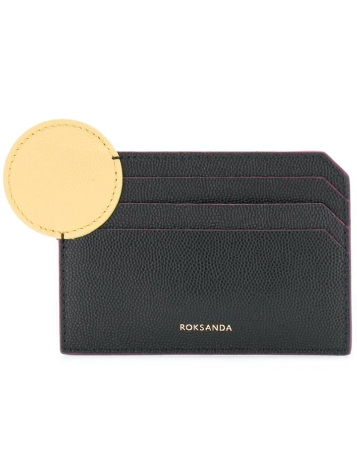 Roksanda Geometric Detail Card Holder - Black