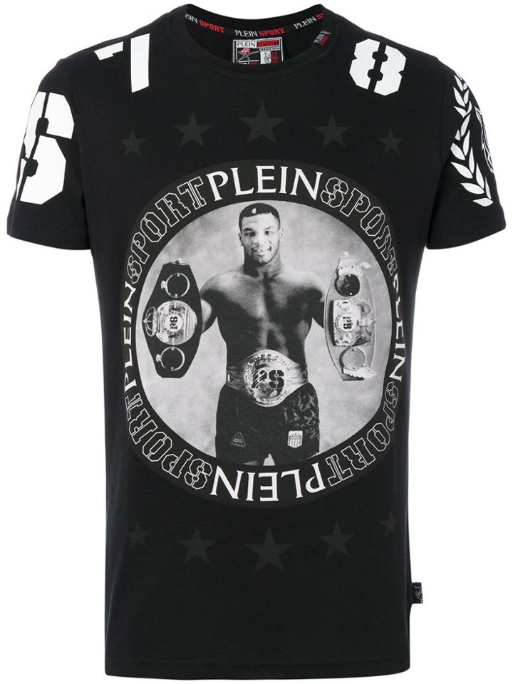Plein Sport Boxer Print T-shirt - Black