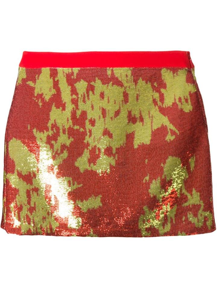 Emanuel Ungaro Sequinned Mini Skirt