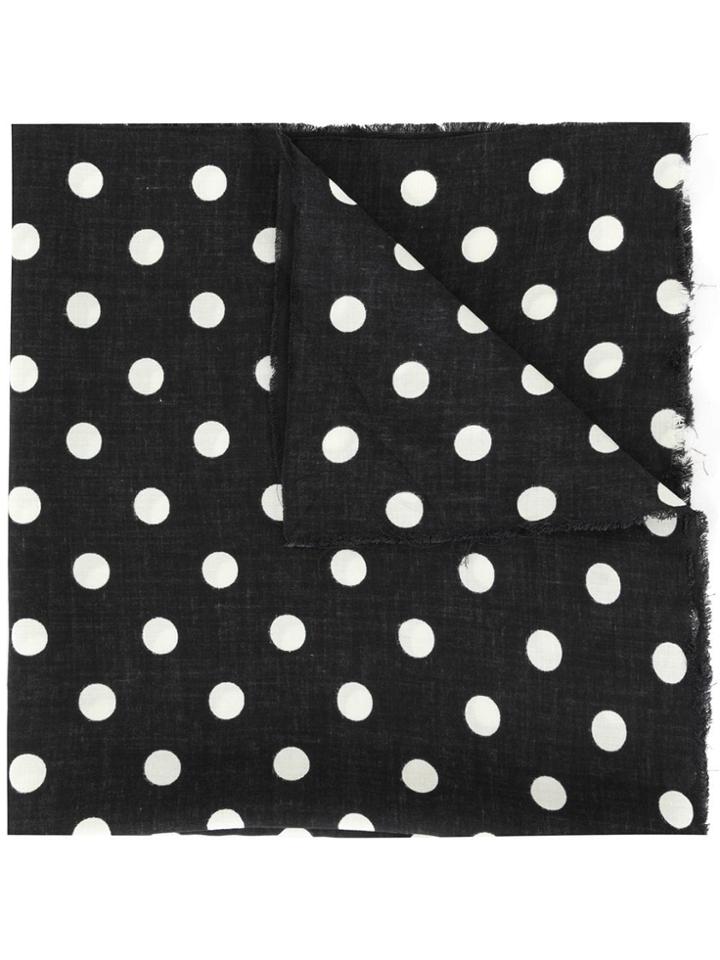 Undercover Polka Dot Scarf - Black