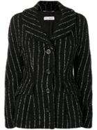Dolce & Gabbana Pre-owned 1990's Pinstripe Bouclé Jacket - Black