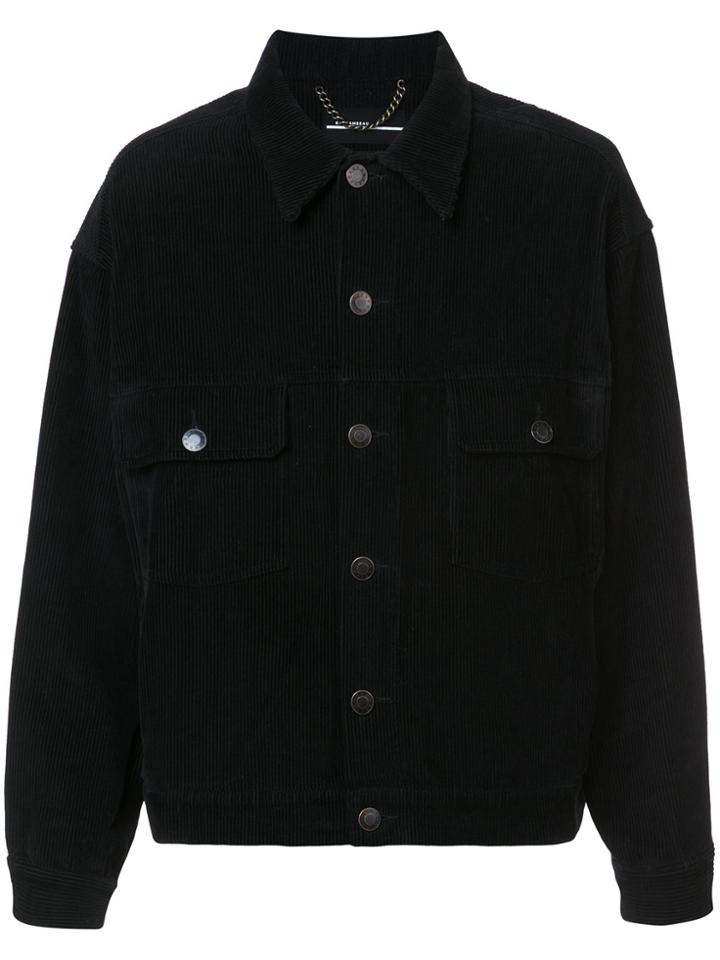 Rochambeau 'machinations' Embroidery Shirt Jacket - Black