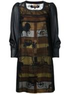 Junya Watanabe Comme Des Garçons - Horse Carriage Panel Dress - Women - Polyester - S, Black, Polyester