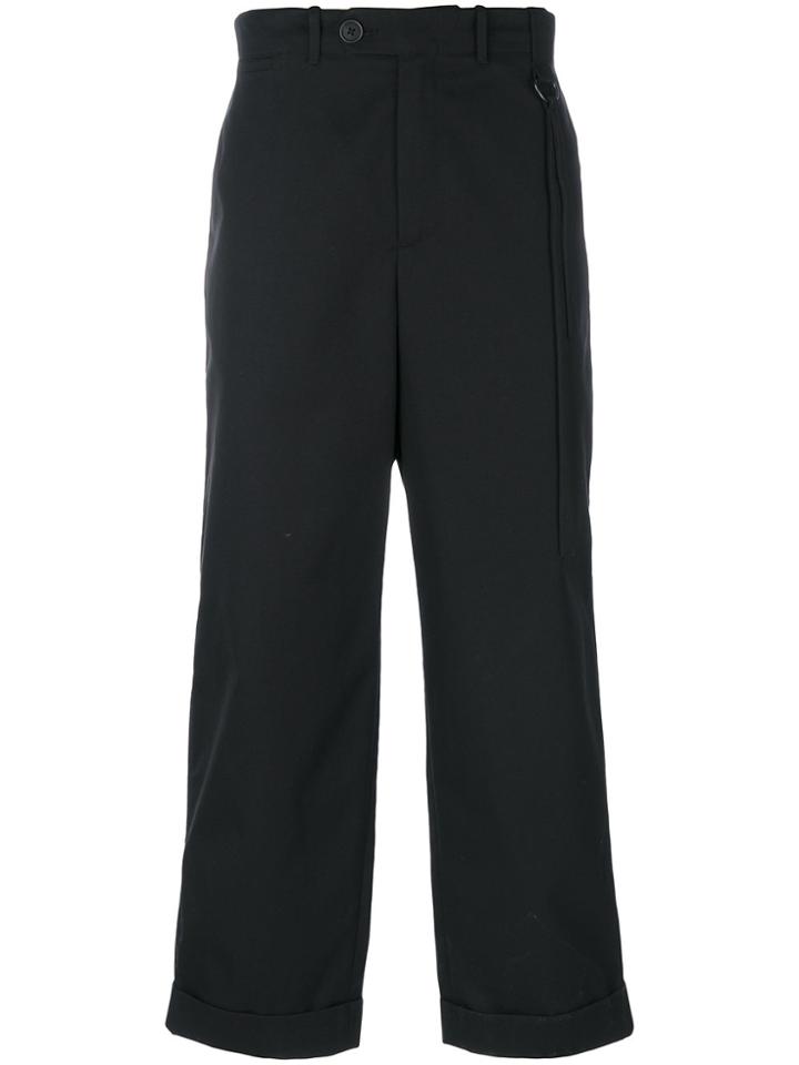 Craig Green Cropped Loose Fit Trousers - Black
