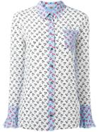 Altuzarra Cherries Print Shirt, Women's, Size: 44, White, Silk
