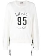 Liu Jo Oversized Logo Sweatshirt - White