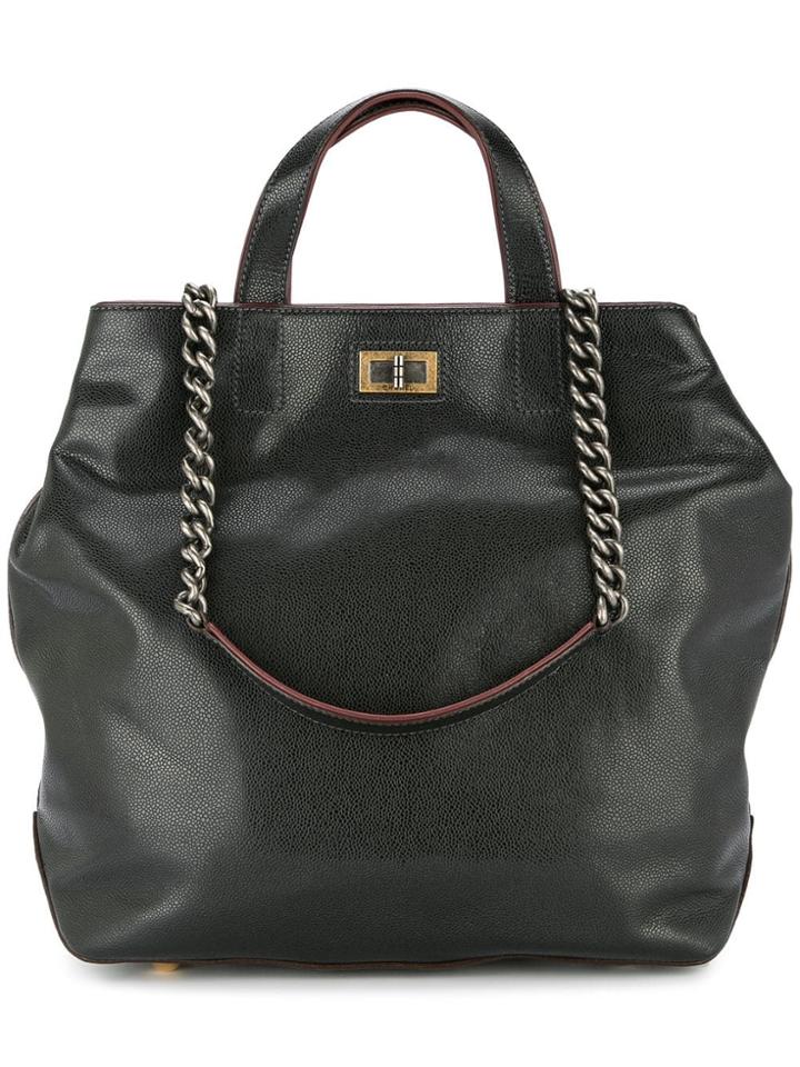 Chanel Vintage 2way And Tote Bag - Black