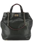 Chanel Vintage 2way And Tote Bag - Black