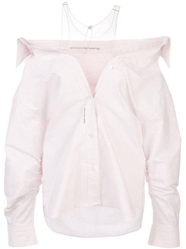 Alexander Wang Falling Striped Shirt - Pink