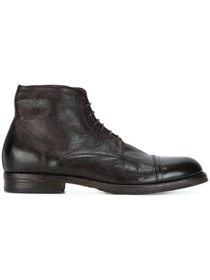 Pantanetti Distressed Lace-up Boots